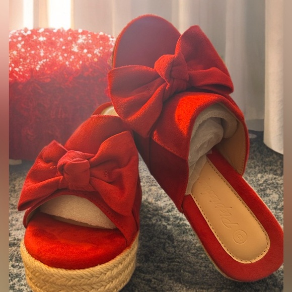 NEW WOMENS PIEPIEBUY PLATFORM ESPADRILLE SLIP ON WEDGE SANDALS  SIZE 6 - Picture 4 of 10